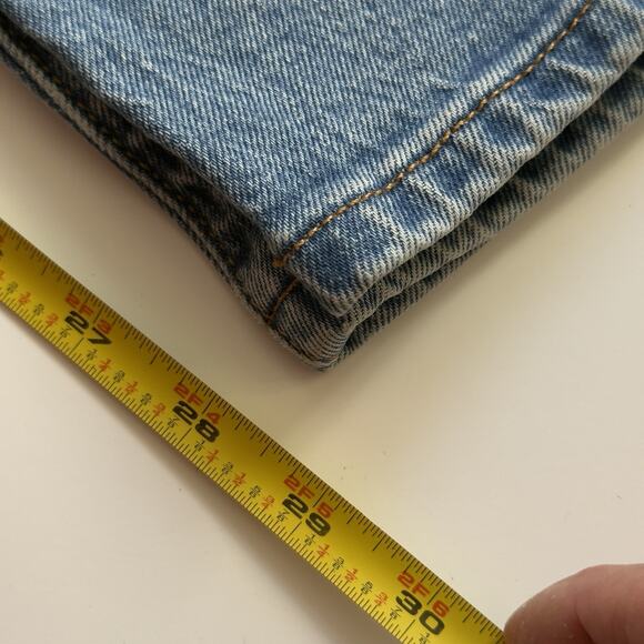 Levis 501 Premium Jeans Womens 31x30 Blue Straight Leg Button Fly Boho Country - Picture 7 of 7